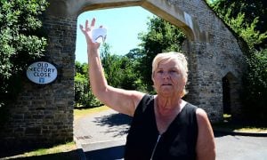 Janet Smith found nails on the cul-de-sac in Highbridge, Somerset