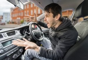 Drivers with road rage resulting in aggressive in-car behaviour can be hit with a fine and even a ban