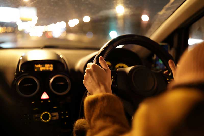 A third of accidents involving young drivers happen after dark