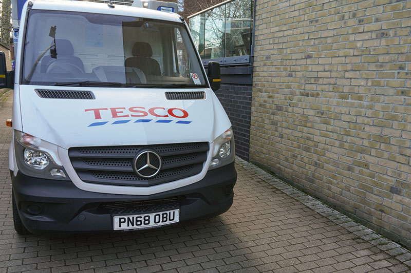 Racing driver turns Tesco delivery driver