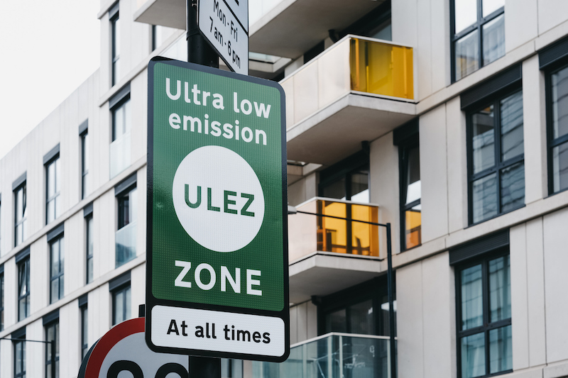 ULEZ road sign