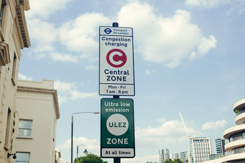Ultra Low Emission Zone sign